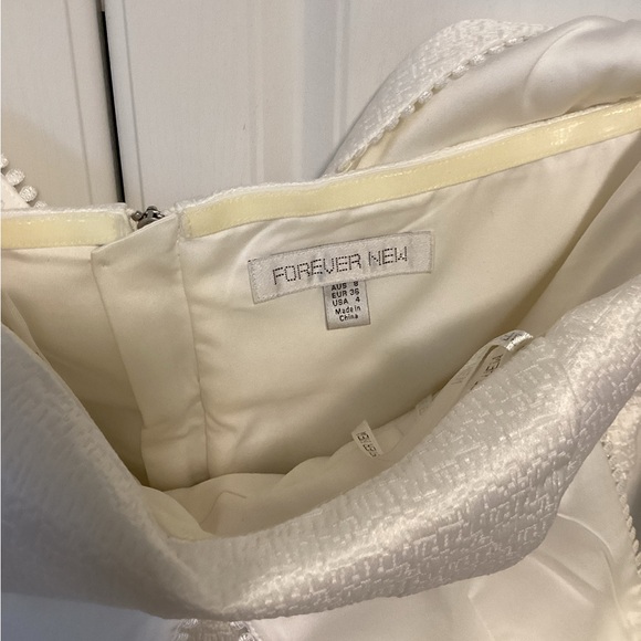 Forever New White Bridal Bachelorette Dress - Picture 2 of 5